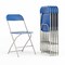 Emma and Oliver Set of 6 Stackable Folding Plastic Chairs - 650 LB Weight Capacity